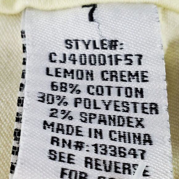 🔺️Celebrity Pink Yellow Bermuda Shorts Size 7/29 - Picture 8 of 9